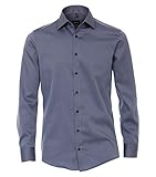 Venti Businesshemden Uni Modern Fit sattes Dunkelblau 41