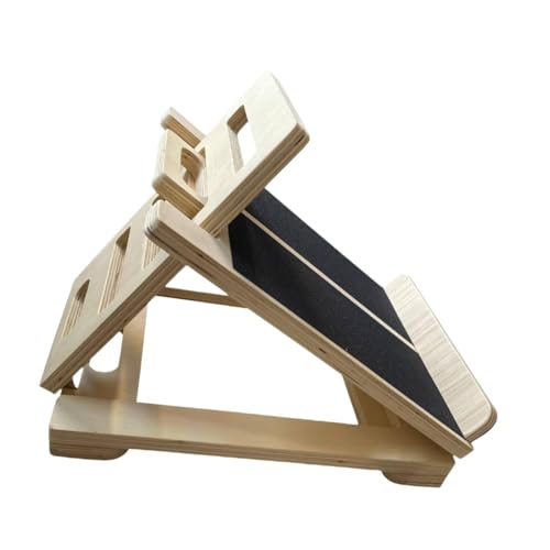 Base de madera regulable estilo incline board para entrenar squat y pantorrillas en el gimnasio