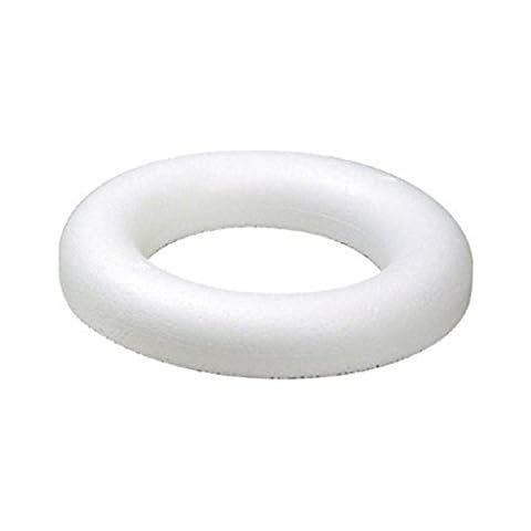 Polystyrene Shapes Half Ring (Wreath) 25cm - per single shape Cover