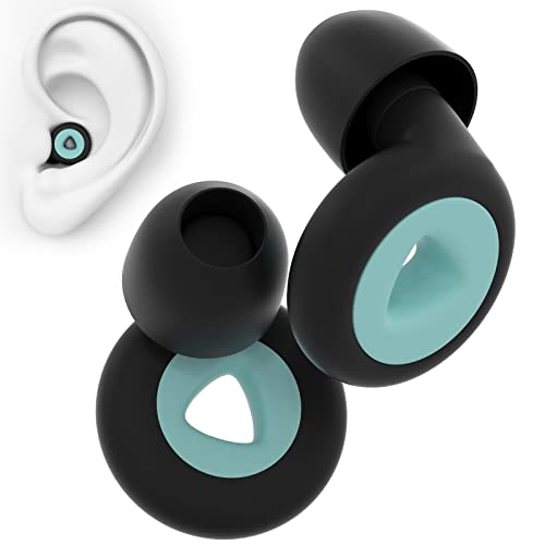 DONGSHEN Tappi Per Le Orecchie In Silicone Per Dormire – Cancellazione Rumore 25dB, 2 Misure, Riutilizzabili Con Portachiavi - 3