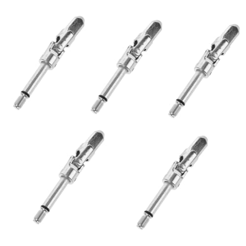 OSALADI 5pcs Hydraulic Jacks Trailer Jack Tool Auto Jack Handle Jack Cardan Shaft Jack Part for Drill Universal Shafts Tire Pressure Relief Jack Part Jacks Cardan Shafts Silver Steel