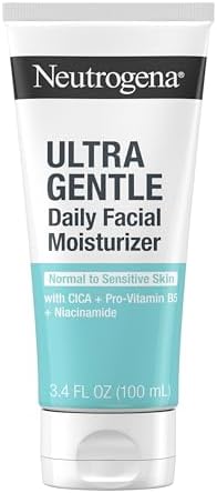Neutrogena Fragrance Free Daily Facial Moisturizer, Face & Neck Moisturizer for Sensitive Skin with Vitamin B3, Pro-Vitamin B5 & Vitamin E Supports Skin's Dynamic Barrier, 3.4 fl. oz : Everything Else