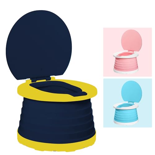 Penico portátil de viagem para crianças pequenas, vaso sanitário de emergência para carro acampament