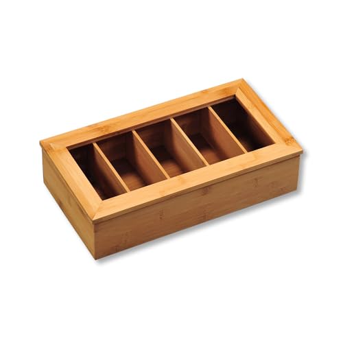 Foto von Kesper | Teebox, Material: Bambus, Maße: 36 x 20 x 9 cm, Farbe: Braun | 58900 13
