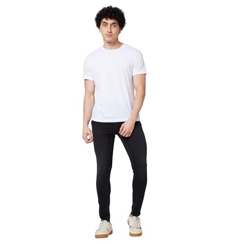 Image of Spykar Men's Skinny Fit Low-Rise Casual Jeans