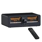 Fosi Audio LC30 VU Meter Amplificateur de Haut-Parleur Sélecteur de Haut-Parleur, commutateur Audio analogique 2 Voies, pour amplis HiFi stéréo et Haut-parleurs passifs-Noir