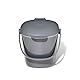 OXO Good Grips Leicht zu reinigender Komposteimer – Schwarz – 2,83 L, Kunststoff, Anthrazit, 2.8L