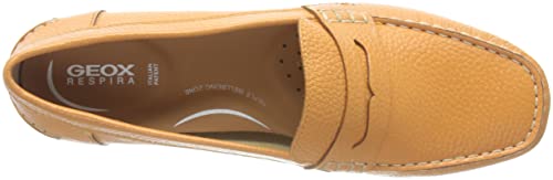 Image of Geox Women's D Annytah Moc a Moccasin, Orange, 3 UK