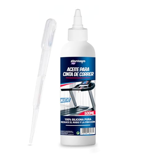 Plantawa Aceite para cintas de correr 500ml | Efectividad Probada | Limpieza y Seguridad | Aplicación Precisa | Universal y Respetuoso | Beneficios Duraderos | Silicona Pura | Ideal para Gimnasios.