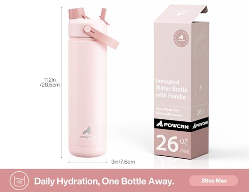 Powcan IWBC-26OZ1P-PK 26 Oz Insulated Water Bottle thumb #5