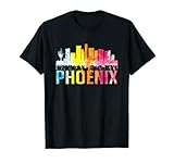 Phoenix Arizona Watercolor Skyline Home State Souvenir Gift T-Shirt