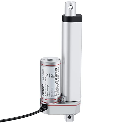 Justech Moteur à Actionneur Linéaire DC 12V 750N 100mm Moteur Linéaire à Déclenchement Automatique Ouvre-Porte Électrique Automatique RV Construction de Machines Agricoles Industrielles Véhicules