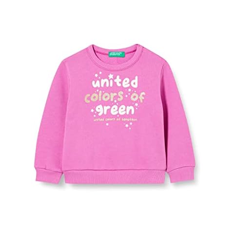 United Colors of Benetton Girls' Jersey G/C M/L 3j70g104m Pullover Sweater, Purple 0k9, 3 Years Cover