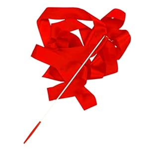 4M Kleurrijk Gym Lint Danslint Gymnastiek Ballet Streamer (Color : Red, Size : 4M)