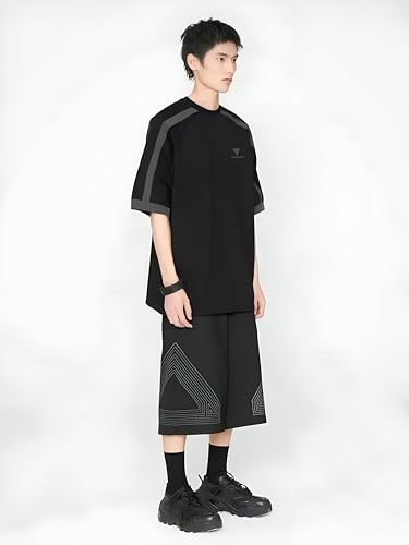 Image of Jump Cuts || Mens || Colorblock || Round Neck || 3 /4th Sleeve || Cotton Blend || T-Shirt