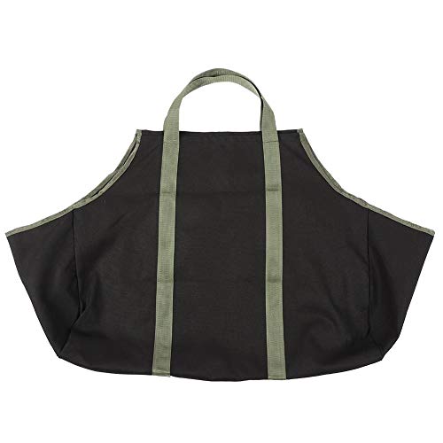 Saco de lenha Saco de lenha conveniente, porta-toras portátil para material de lona, ​​jardim de piq