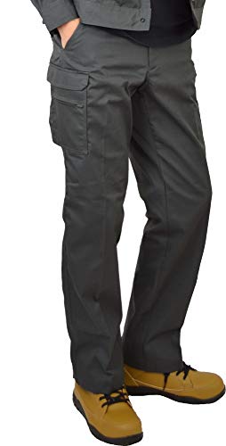 [プロノ] オリジナル 裾上げ不要 レングス カーゴパンツ 20915 W85/L72, チャコール 作業着のサムネイル