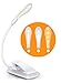 Cocoda lampka do czytania z zaciskiem do książek, lampka zaciskowa USB, do ponownego ładowania, 7 diod LED w 3 temperaturach barwowych, ochrona oczu 360°, mini przyciemniana lampa zaciskowa do pracy w domu, do czytników e-booków
