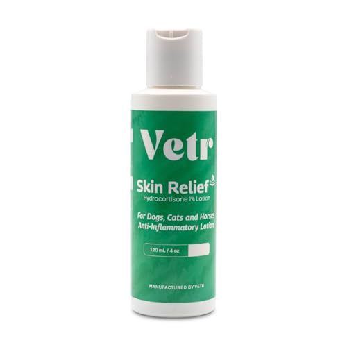 vetr Skin Relief Hydrocortisone Gel for Dogs - Topical Support for Itchy Skin and Hot Spots - 4 oz (120mL) - Vet-Formulated in USA