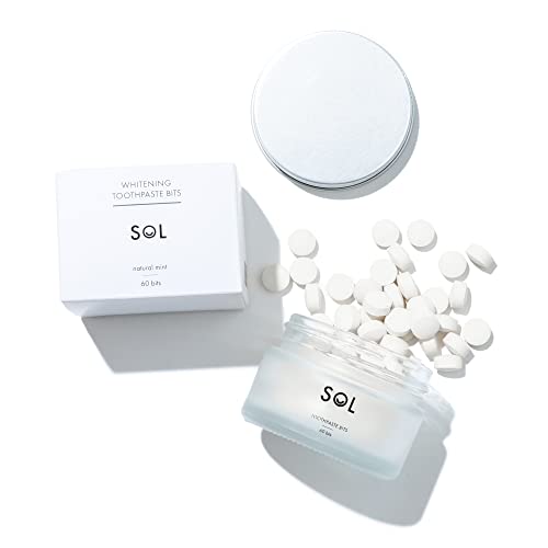 Sol Teeth Whitening Eco Friendly Toothpaste Tablets, Zero Waste