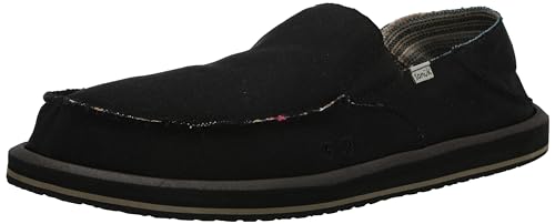 Image of Sanuk Mens Donny Hemp Loafers | Mens Shoes | Slip On Shoes for Men | Men's Slip-on Loafers | Memory Foam Footbed