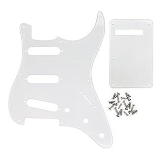 IKN Pickguard SSS Style et Strat Backplate Set avec vis pour Fender USA/Mexico Made Standard Strat Style Guitar… - Les Beatles, Paul McCartney, John Lennon, RIngo Starr, George Harrison