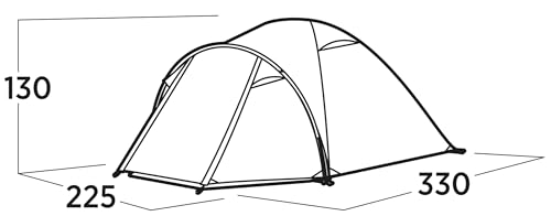 Carpa Dome para 4 personas Easy Camp con cierre de cremallera miniatura 2