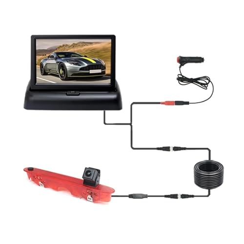 Caméra de recul HD et écran pliable pour Kangoo 2007-2021 | Kit feu stop de stationnement