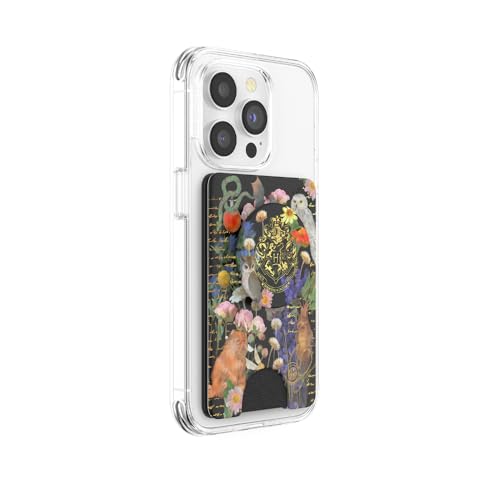 Image of PopSockets Adhesive Phone Wallet and Card Holder with Grip, Harry Potter - Hermione's Notebook