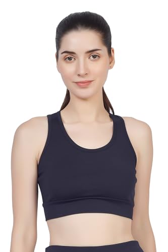 Image of Sports Bra for Women | Non-Padded High Support Gym, Yoga & Running Bra | Seamless Sweat-Wicking Polyester Workout Bra