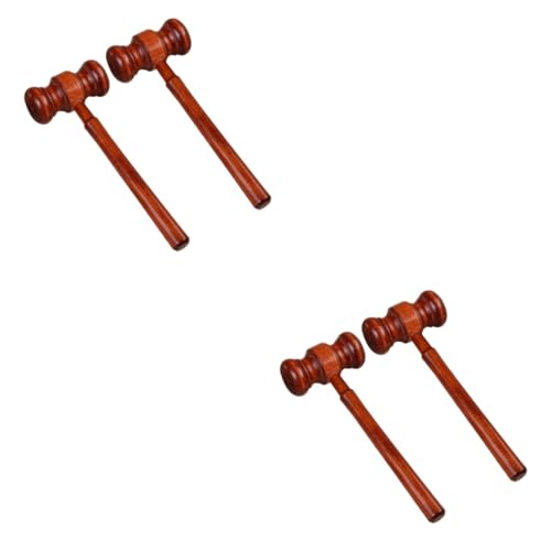 Toyvian 2sets Role Play Beat Toy Mini Gavel for Children Hand Eye Coordination Hammer 2pcs*2