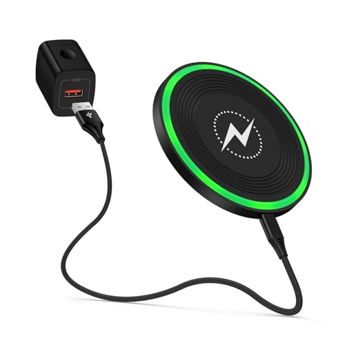 Wireless Android Charger for Samsung S25 Ultra Charging Pad,15W Wireless Phone Charger for Samsung Galaxy S25/S25+/S25 Ultra,S24-S21 Series,Z Fold3,Note 20/10/9,Pixel 9 Pro/9 Pro XL/9/8,iPhone