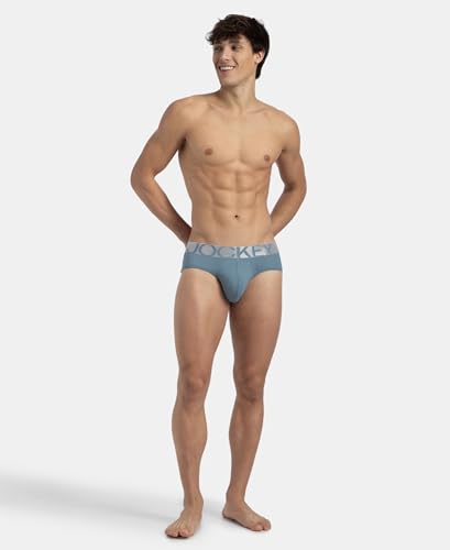 Image of Jockey IC27 Men's Tactel Microfiber Elastane Stretch Solid Brief with Moisture Move Treatment