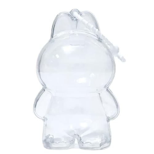 Protective Case Compatable with LABUBU 12cm Doll Version 4.0 Doll Protective Case for Labubu with Key Chain and Dust Cap Suitable for Outdoor Displays and Backpack Hooks(No Doll)