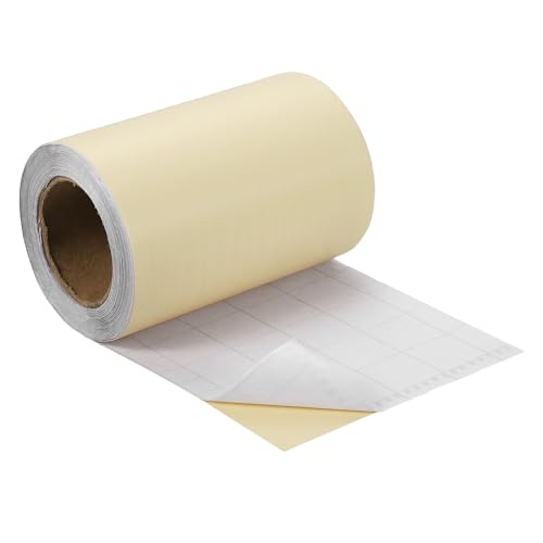 uxcell Wood Grain Tape, 4" x33 Ft Self Adhesive Wood Grain Repair Patch for Baseboards, Doors, Floor Repair, Furniture Home Decor Beige Wood