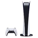 PS5 - Sony PlayStation 5 Digital Edition Gaming Console + Wireless Controller - 16GB GDDR6 RAM, 825GB SSD, 120Hz 8K Output, White