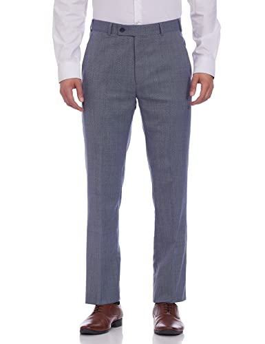Image of Raymond Wool Blend Men's Full Sleeve Contemporary FIT Dark Blue Formal Suit