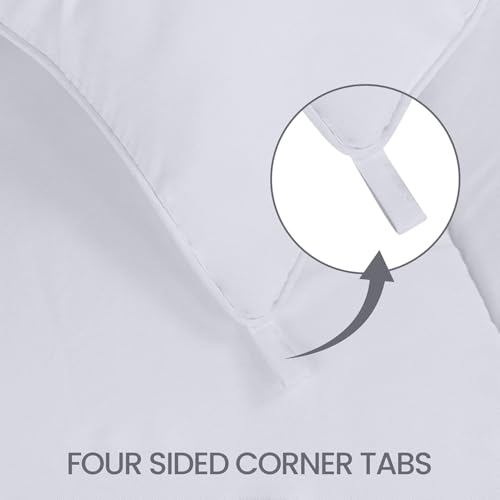 Image of Utopia Bedding Soft King Duvet Insert (Pack of 3) - 10.5 Tog Duvet with Corner Tabs - Box Stitched Down Alternative (King Bundle of 3, White)