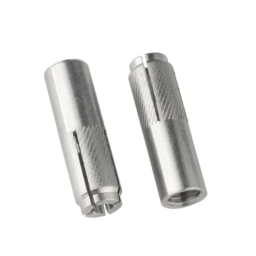 Anclaje de expansión de inserción de acero inoxidable 304/316 M6M8M10M12M16 con perno de expansión y tornillo superior for granallado, anclaje de ruptura plano(316 Stainless Steel,M12-1pcs)