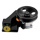 QBselecar Power Steering Pump with Pulley Reservoir compatible with Jeep Grand Cherokee 1999-2004 Power Assist Pump Assembly replace 20-61607 5080551AB
