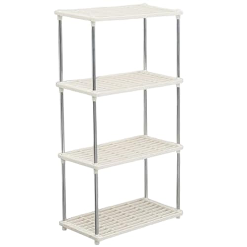 Estante de cocina de 4 niveles para organizar baños pequeños 4
