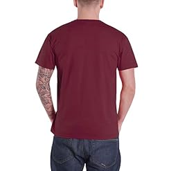 Rolling Stones The T Shirt Tumbling Dice Band Logo Nouveau Officiel Maroon Rouge - Les Beatles, Paul McCartney, John Lennon, RIngo Starr, George Harrison Rolling Stones The T Shirt Tumbling Dice Band Logo Nouveau Officiel Maroon Rouge – Image 2