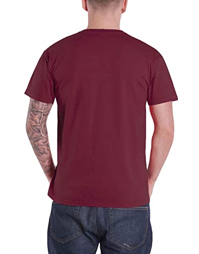 Rolling Stones The T Shirt Tumbling Dice Band Logo Nouveau Officiel Maroon Rouge - Les Beatles, Paul McCartney, John Lennon, RIngo Starr, George Harrison Rolling Stones The T Shirt Tumbling Dice Band Logo Nouveau Officiel Maroon Rouge – Image 3