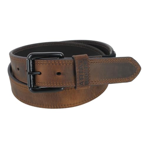 Ceinture de travail ARIAT en cuir renforcé pour homme avec insert élastique confortable