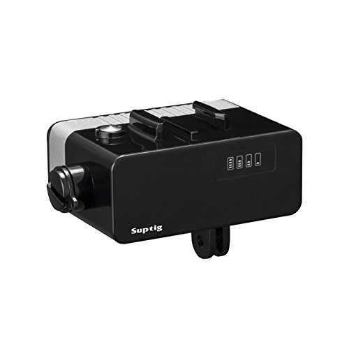 Suptig Waterproof Light High Power Dimmable 5200mAh Battery Waterproof LED Video Light Fill Night Light Diving Underwater Light for Gopro Hero 6 Hero 5 Hero 4 Hero 3+ Hero 3 and SJCAM or Yi Action
