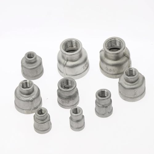 Conector reductor BSP DN20 a DN15 de acero inoxidable 304 con rosca hembra para tuberías 7