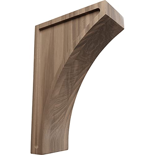 Ekena Millwork CORW03X06X10LWWA Large Lawson Wood Corbels, 3"W x 6 1/2"D x 10"H, Walnut