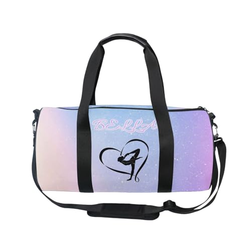 Sac personnalisé pour fille, multicolore abstrait lumineux, sac de sport, week-end et voyage