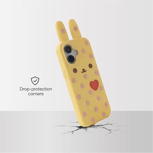 Image of amazon basics Back Cover Case for iPhone 17 Scratch Resistant Anti-Slip TPU Shockproof 3D Protective Durable Adorable Cartoon Star Design Case for Girls & Women