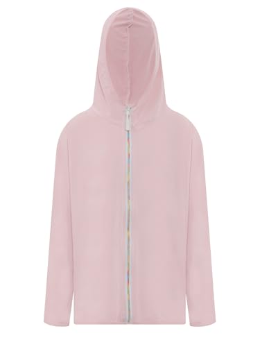 Mufeng Kids Summer UV Blocking Jacket Boys Girls UPF 50+ Lightweight Sun-Protective Zipper Hooded Jacket